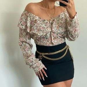 Vintage Floral Blouse